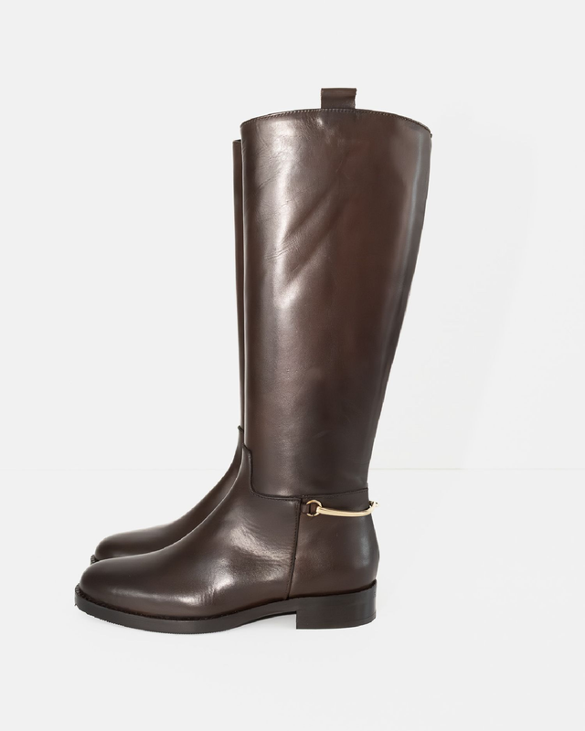 Stivali stile cavallerizza in vitello