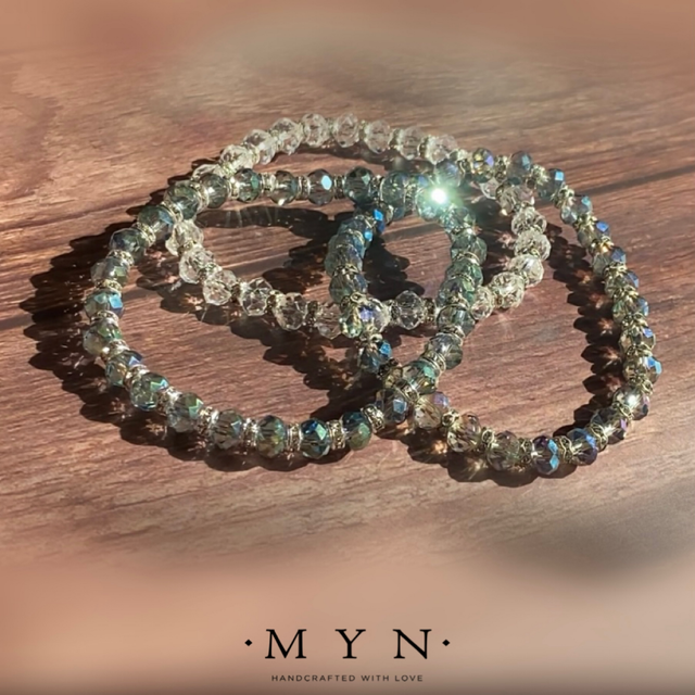 Crystal Glass Stretch Bracelet