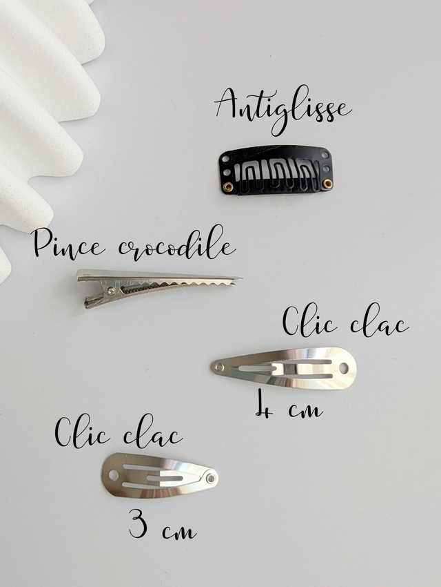 Barrette Noeud Romie lin