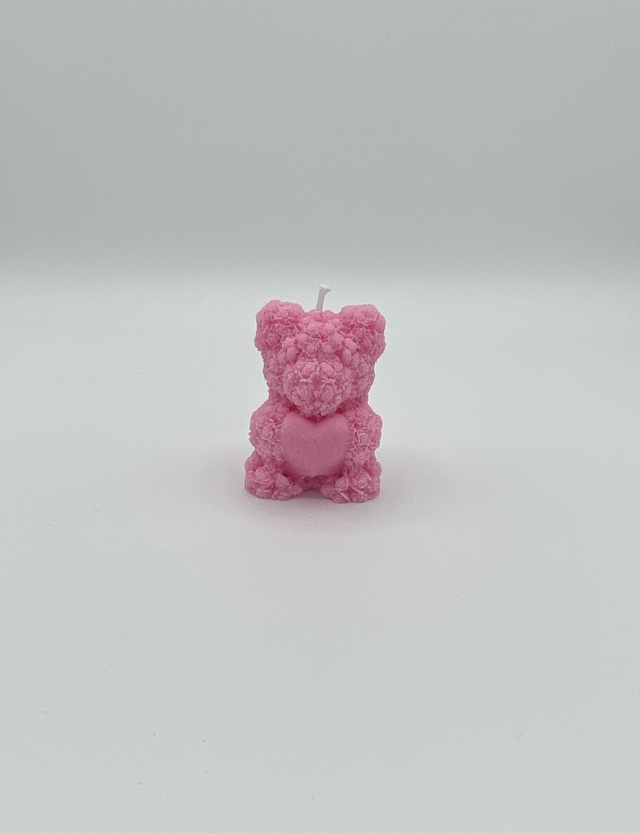 Bougie ourson cœur ❤️