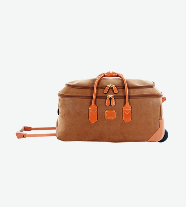 SAC DE VOYAGE BRIC'S LIGNE LIFE AVEC ROULETTES - CAMEL