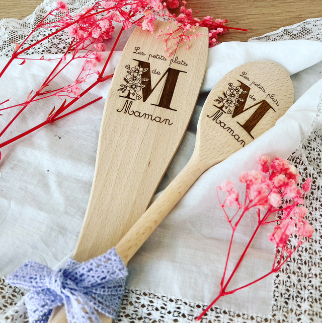 Couverts personnalisés en bois