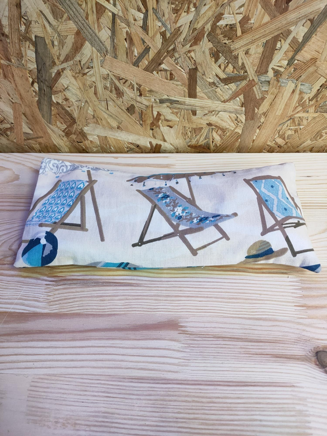 LCDLU_WEB004 Bouillotte graines de lin coussin plage