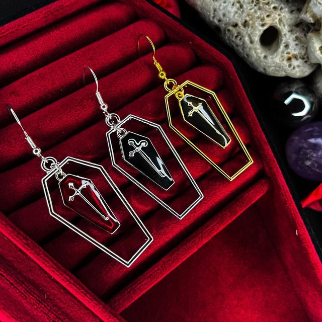 Cemetery earrings