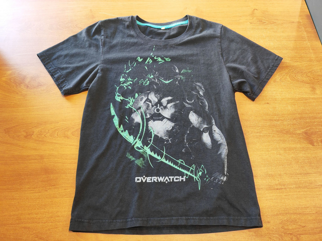 T-shirt noir Overwatch en 12 ans