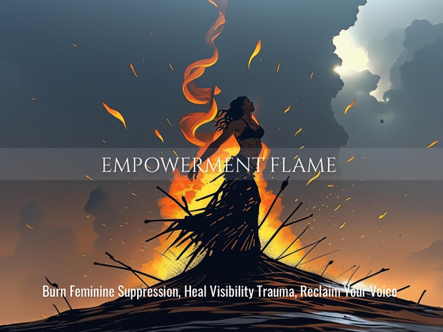 Empowerment Flame | Feminine Deconditioning, Visibility Trauma Burn &amp; Voice Reclamation | Same Day Delivery