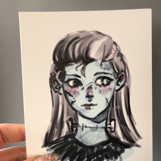 Frankestein print A6