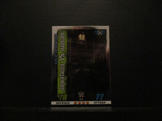 Undertaker VS. Mankind - OMG Slam Attax 10th Edition Original Trading Card #50