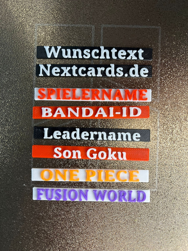 Wunschtext für Gametokenz Aufbewahrungsbox