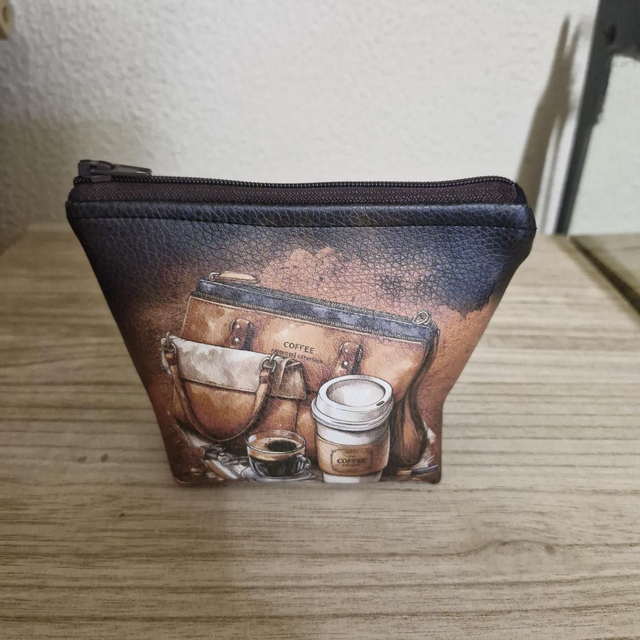Porte monnaie café 
