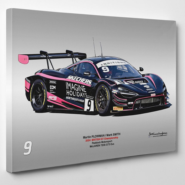 C240404 McLaren 720S GTEvo3 British GT 24 Paddock Motorsport #9