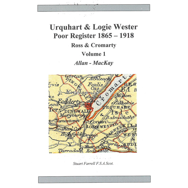 Urquhart and Logie Wester Poor Register 1865-1918 Volume 1 (Allan to MacKay)