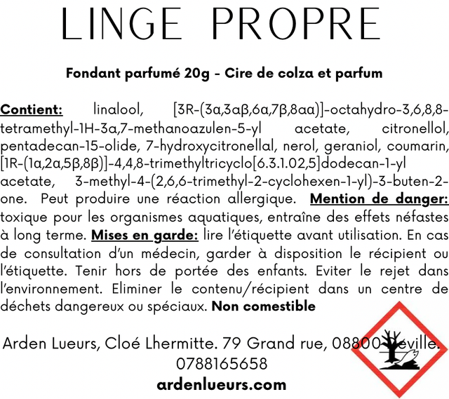 Fondant Linge propre