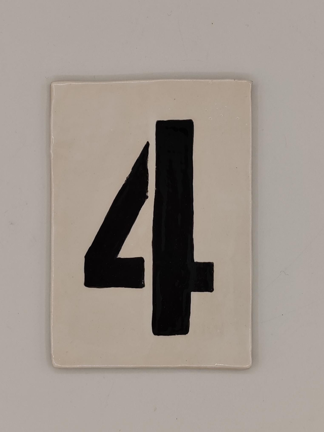 Plaque de maison numérotées