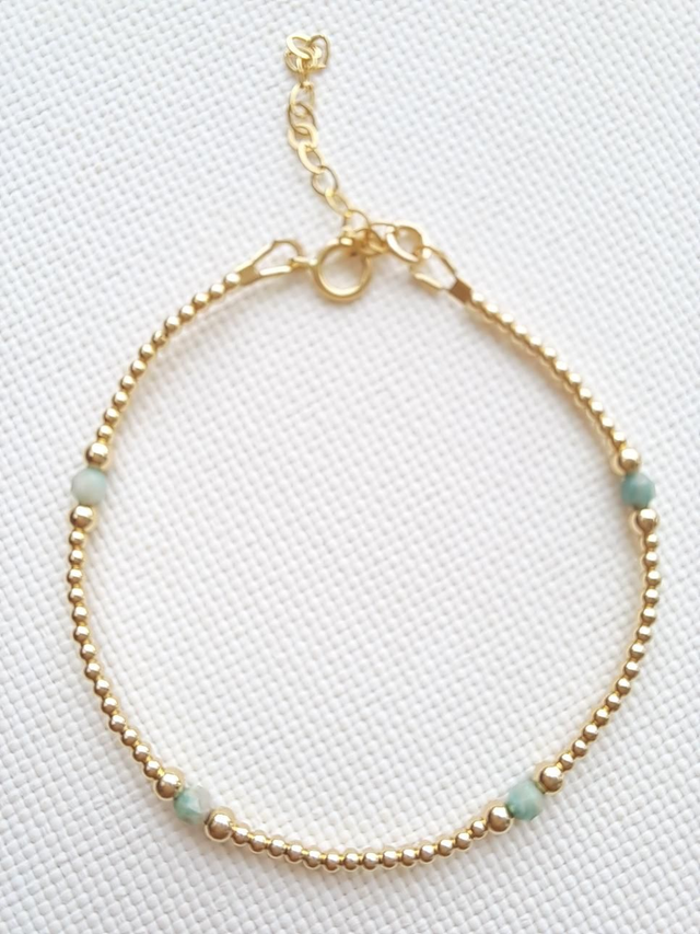 ZOLA gold-filled - amazonite- bracelet 