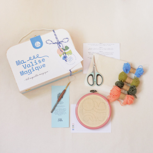 Kit Punch Needle Ma Valise Magique ✨ | Aiguille moyenne réglable