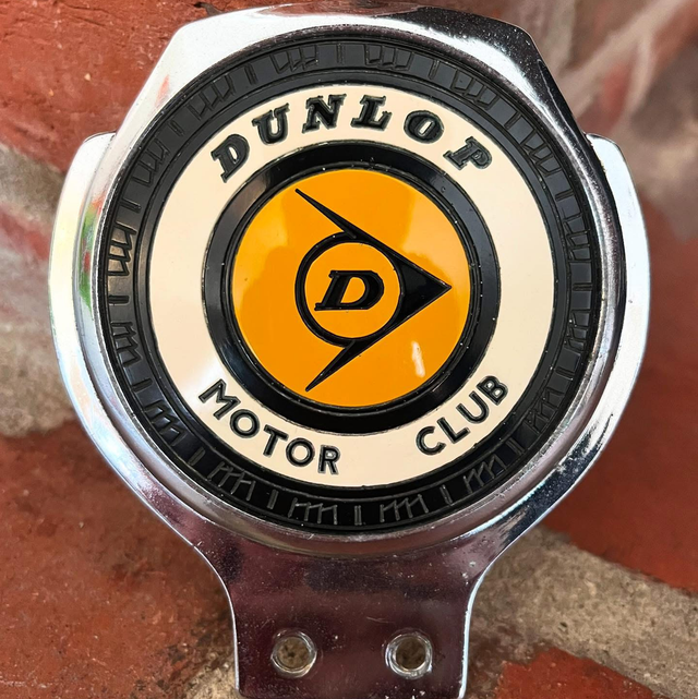 1950’s Dunlop Motor Club Enamel Car Badge