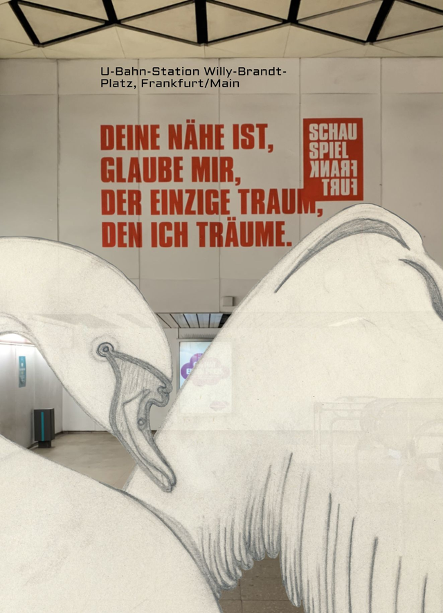 POSTKARTE: U-Bahn-Station Willy-Brandt-Platz, Frankfurt/Main