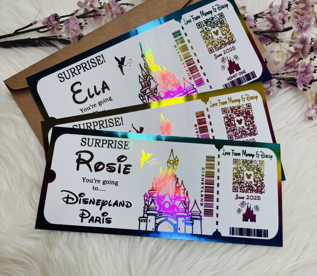 Surprise Disneyland foiled  ticket 