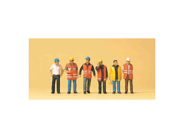 ouvriers gilet de signalisation preiser 10420 H0