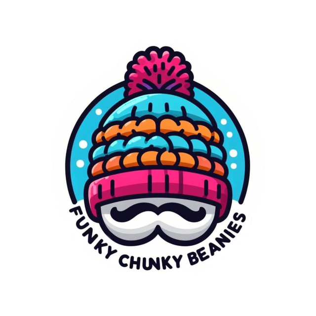 Funky Chunky Beanies Bobble Hat – Cappuccino Swirl – Handmade in Scotland