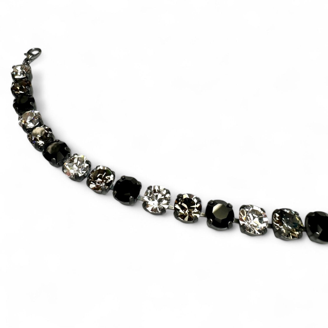 Armband DEVA KLASSIK BIG Mojetmix, Schwarz Weiß