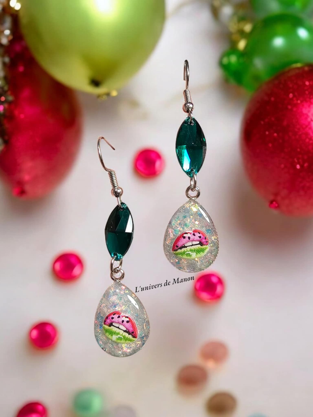 Boucle d&#039;oreille goutte Sarah  