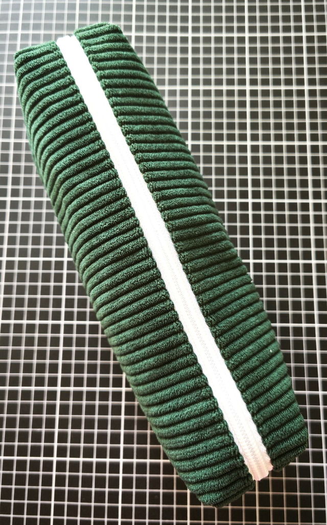 Trousse velours verte