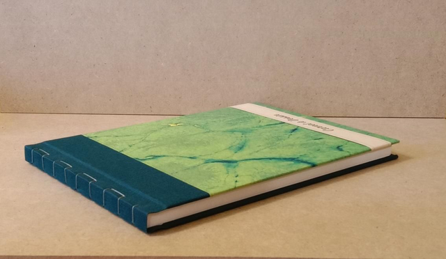 Carnet à dessin Marbré/Vert