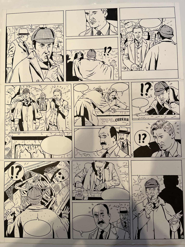 Planche originale de BD / Sir Henry