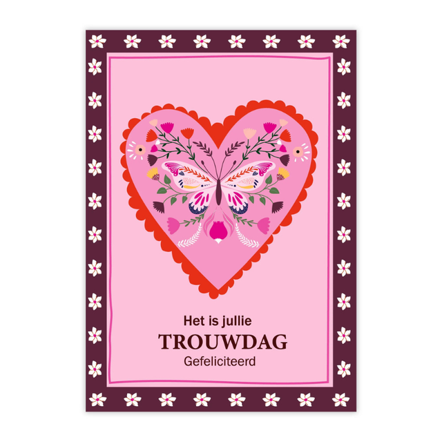 Kaart Sizzy Trouwdag