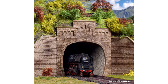 2 entrées tunnel Vollmer 42503 H0