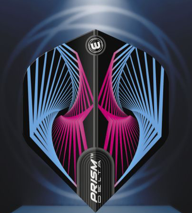 Winmau Prism Delta Flight Blue &amp; Pink 5023231018021