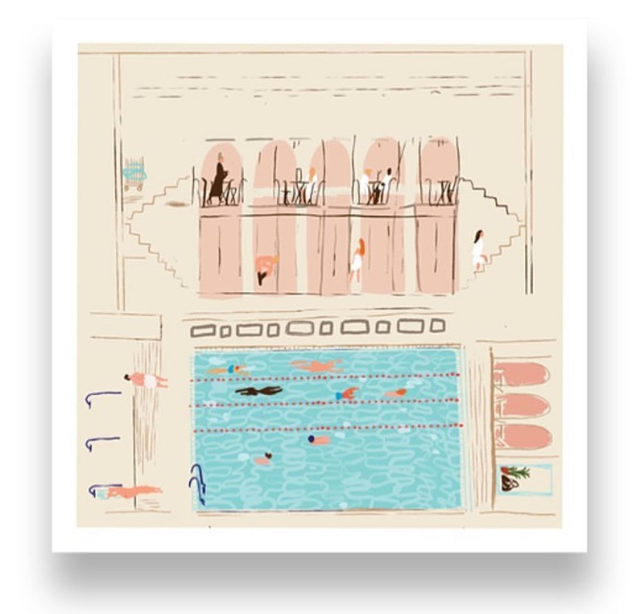 Goergsgatans simhall, 20x20 cm