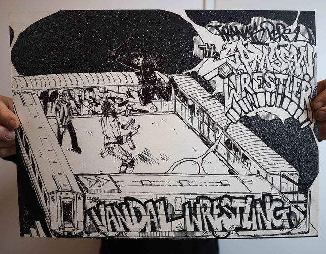 Dessin original - Vandal Wrestling