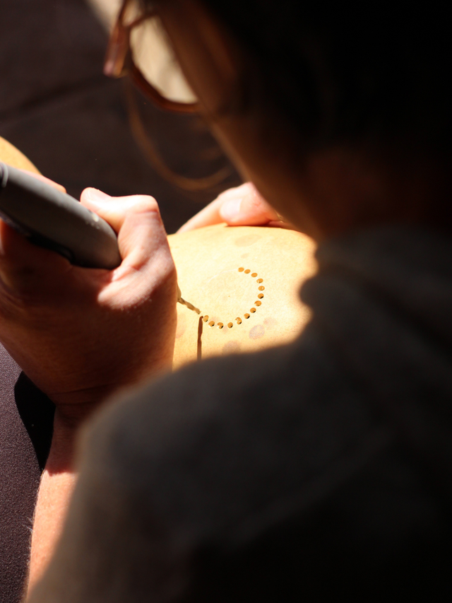 STAGE - Calebasse lumineuse SANS pied de lampe