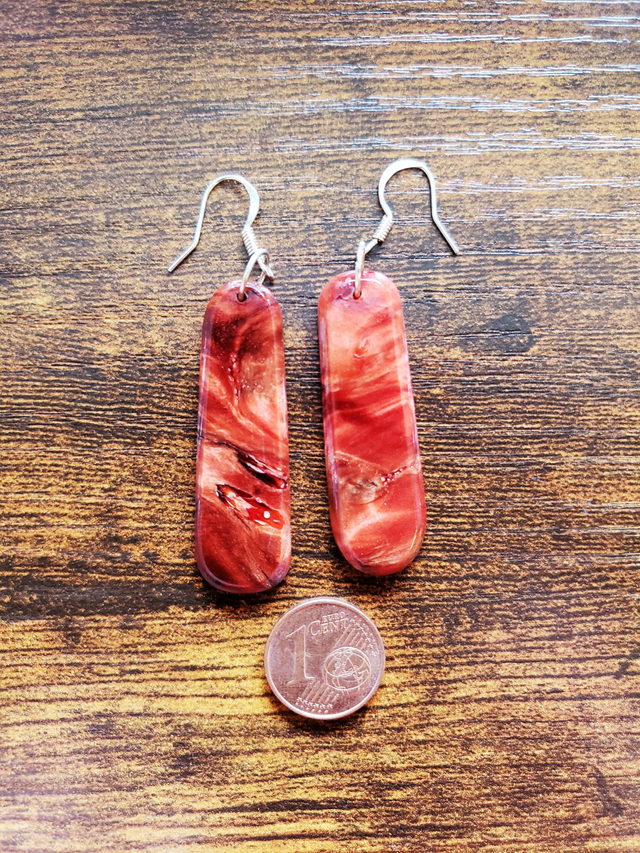 Ohrringe Pappel gestockt