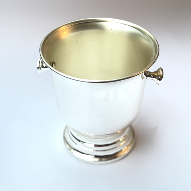 Versilberter Champagner Kübel / Sektkübel 