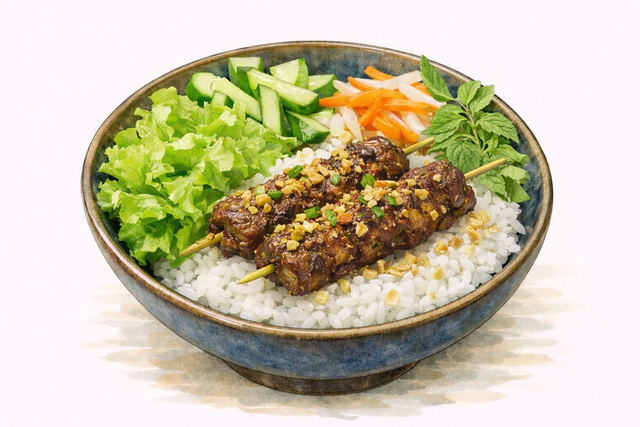 Cơm Hanoi – Riz gourmand au bœuf fermier de Galice
