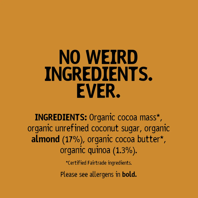 Hu Organic Almond Butter + Crispy Quinoa Dark Chocolate