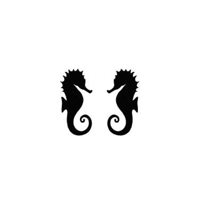 Mini Stempel Seepferd in 2 Richtungen