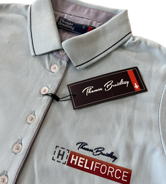 Thomas Breitling női gallėros póló - világoskék 