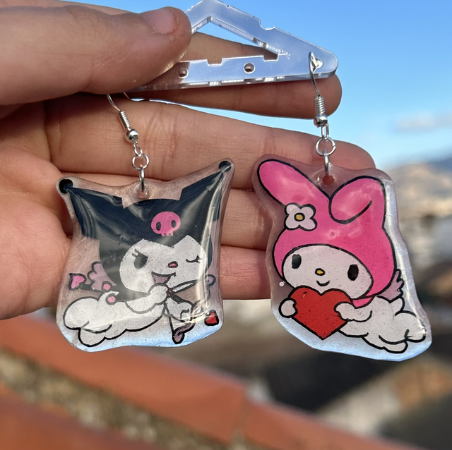 Pendientes Kuromi x My Melody