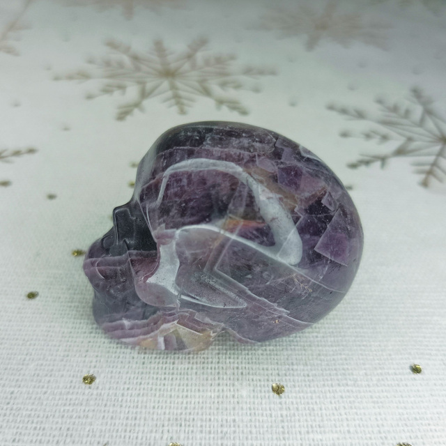 Améthyste Violette / Crâne Sculpté / 70 gr / Grade A