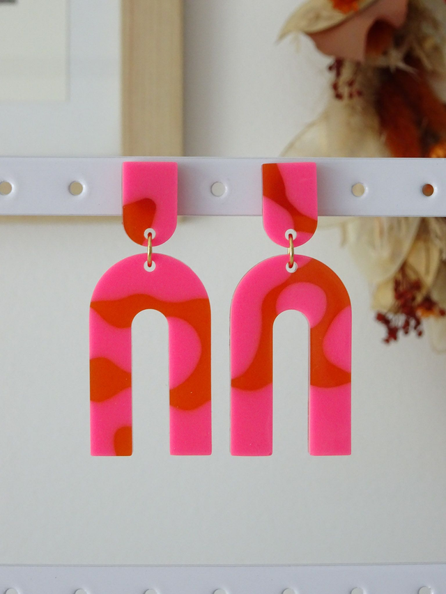 Grande Arche : Rose et orange