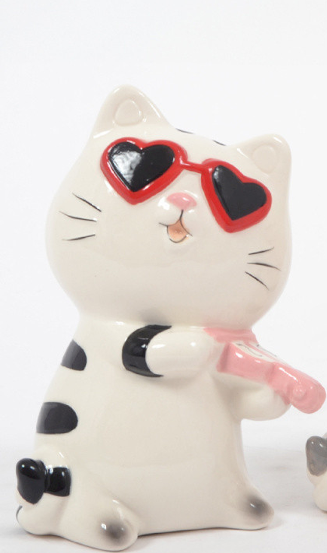 BATILOU tirelire chat lunettes 