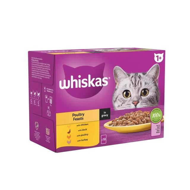 Whiskas Poultry in Gravy 12 x pouch 