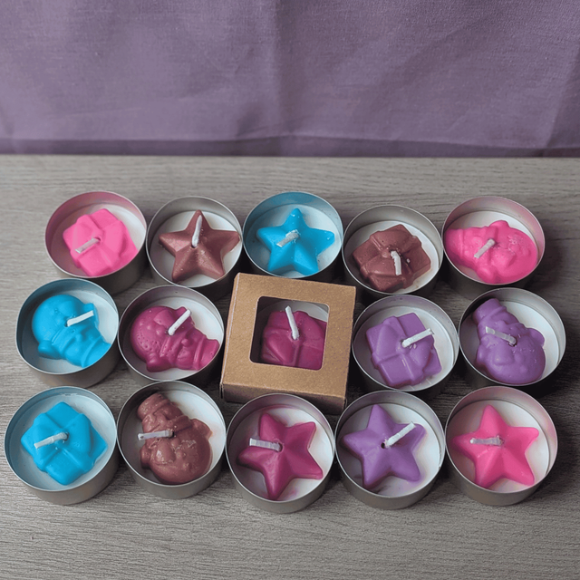 ✨ Lot de 3 bougies chauffe-plats – Non parfumées – Cire végétale