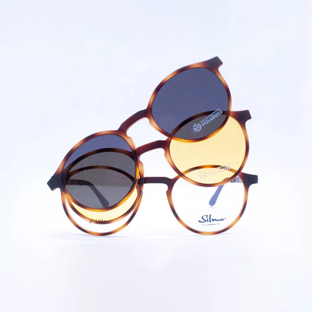 Lentes Clip-on Hombre Polarizados y Filtro UV Silmo Leonard | ZD-21230W