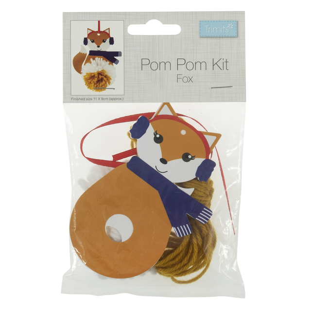 Fox Pom Pom Decoration Kit: £1.50 each